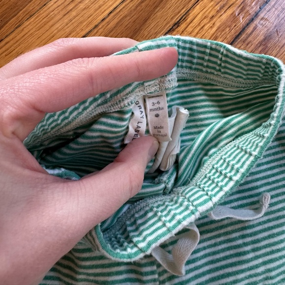 Gray Label Green Stripe leggings - Picture 2 of 4